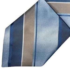 Vintage McGREGOR Men's 3.5" Striped Tie - blue, tan